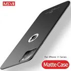 11 Pro Case MSVII Slim Matte Coque For Apple iPhone 11 Pro Max Case Cover Frosted Hard Protection Back Cover For iPhone 11 Max