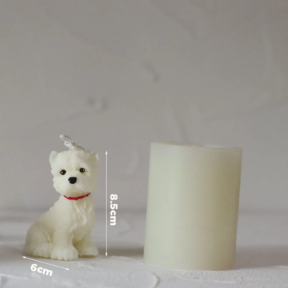 3D Cyte в форме щенка силиконовая форма для свечей изготовления мыла виде