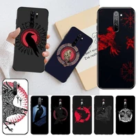 viking ragnars raven newly arrived black cell phone case for redmi note 8 8a 8t 7 6 6a 5 5a 4 4x 4a go pro