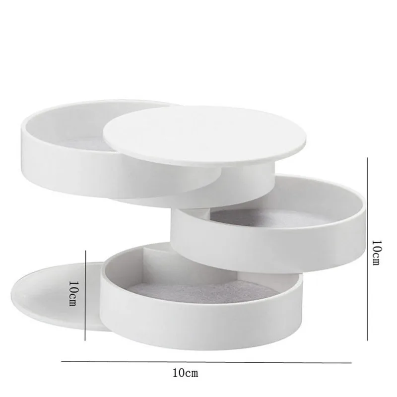 

4 Pcs Jewelry Box Storage Box Gift Box Jewelry Storage White and Black