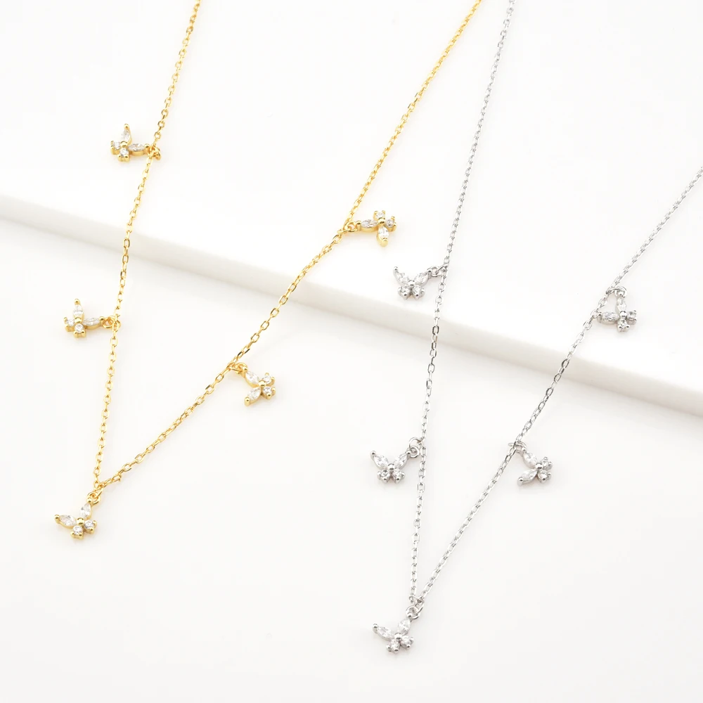 Женское Ожерелье-чокер ANDYWEN длинная цепочка из стерлингового серебра 925 пробы с