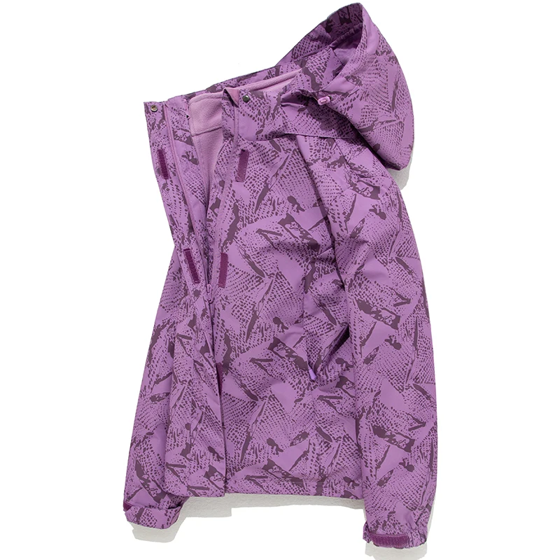 

Лыжная осенне-зимняя куртка, камуфляжная женская одежда на флисовой подкладке для альпинизма, ветрозащитная и водонепроницаемая