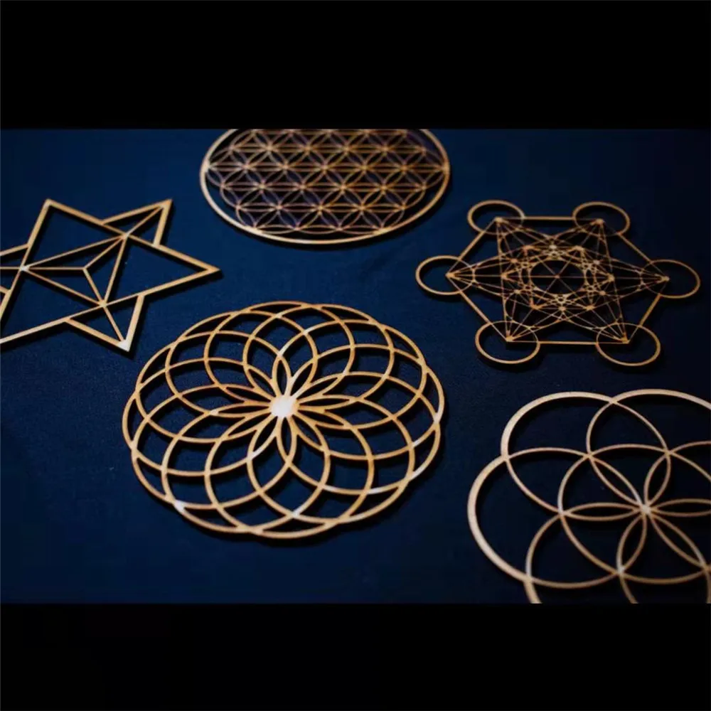 Рождественские украшения в виде цветка жизни украшение для дома деревянный знак