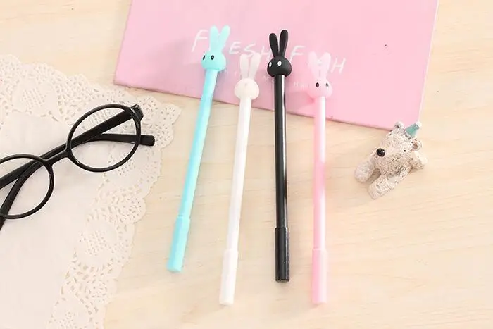 1 шт. канцелярские принадлежности мультфильм милый Kawaii кролик ручка креативная Школа Офис поставка гелевая ручка подарок ручки кролик сладкий прекрасный