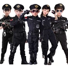 Карнавальные полицейские костюмы для мальчиков, детская одежда для косплея на Хэллоуин, Детская Униформа полицейского на день детей