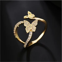creative new products butterfly ring goddesss day gift for girlfriend fashion personality ring engagement ring