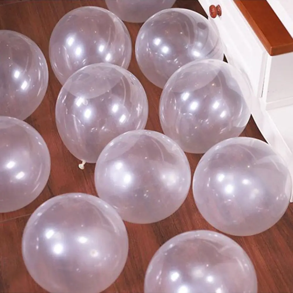 10 шт. 12-дюймовый жемчужный разноцветный надувной прозрачный шар для украшения