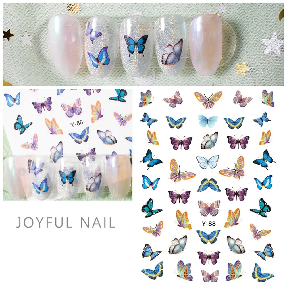 

Nail Butterfly Sticker 3D Stickers Cute Butterfly Nail Stickers Waterproof Beautify Nails Diy Template Creative Stickers
