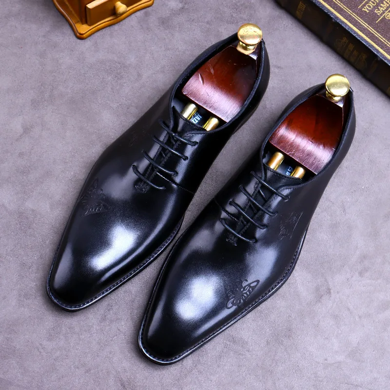 Формальная одежда из Гуанчжоу Powerful2020 модная мужская обувь натуральной кожи с