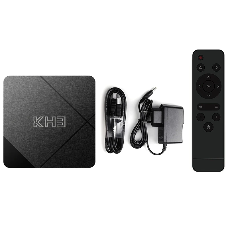 

Android 10.0 KH3 TV Box 2GB 16GB Allwinner H313 Quad Core 2.4G WiFi 100M LAN HDR 3D Smart TV Box for Home Movies EU Plug