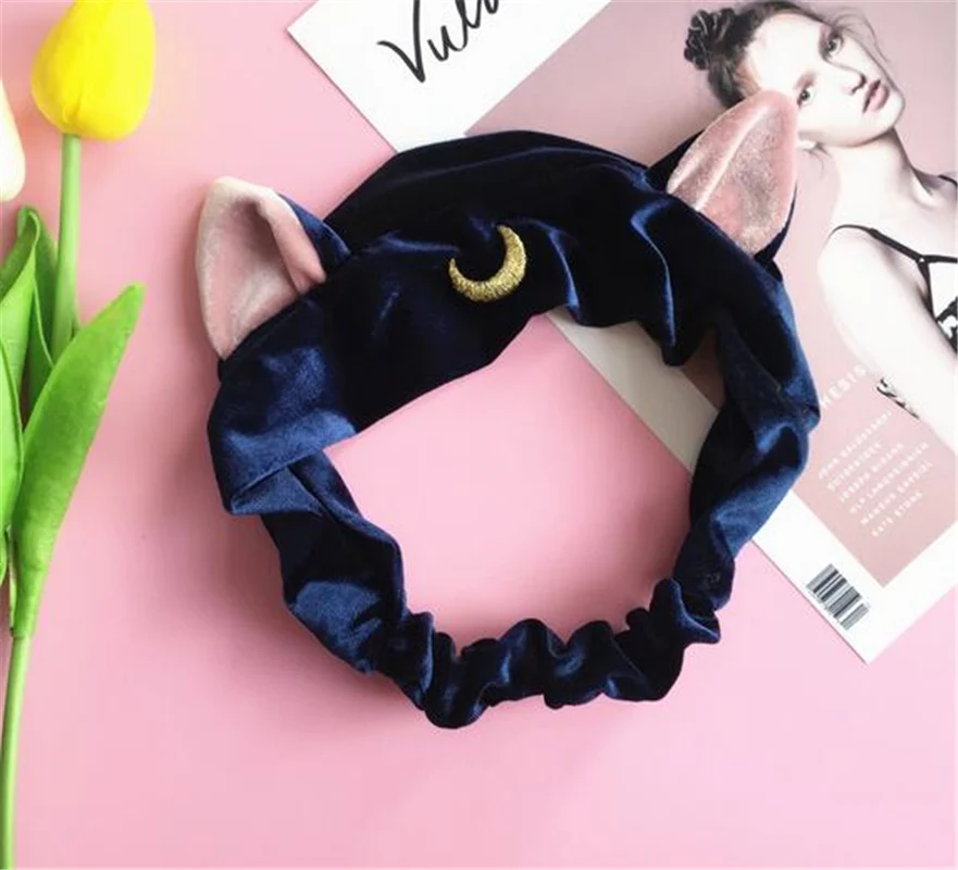 Sailor Moon Make Up Animal Luna Cat Hair Accessory Headband Cosplay Cute Face Washing Clean Makeup Tool Girl Christmas Gift |
