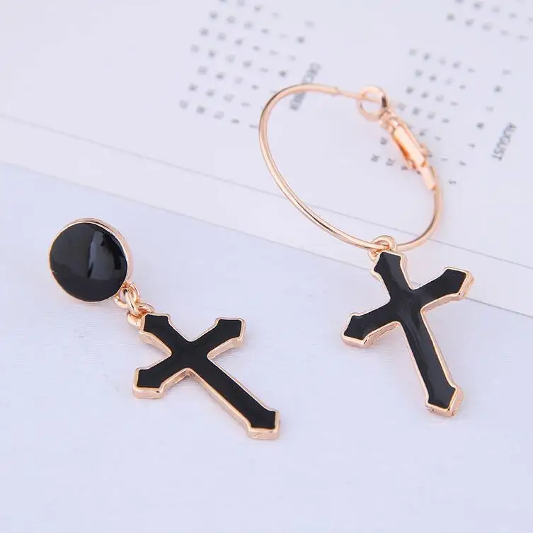 Популярные Модные серьги в стиле панк рок для девушек и женщин эмалированная