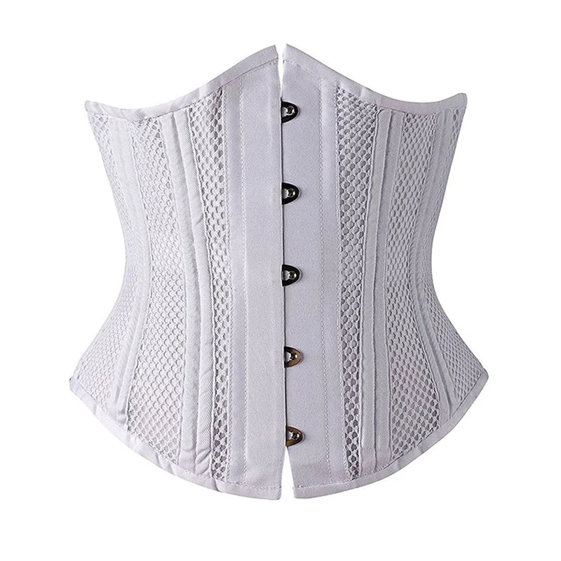 AIRGRACIAS Belt Court Girdle Waist Clip Shapewear Mesh Breathable Lace-up Media Body Sculpting Beautiful Curves