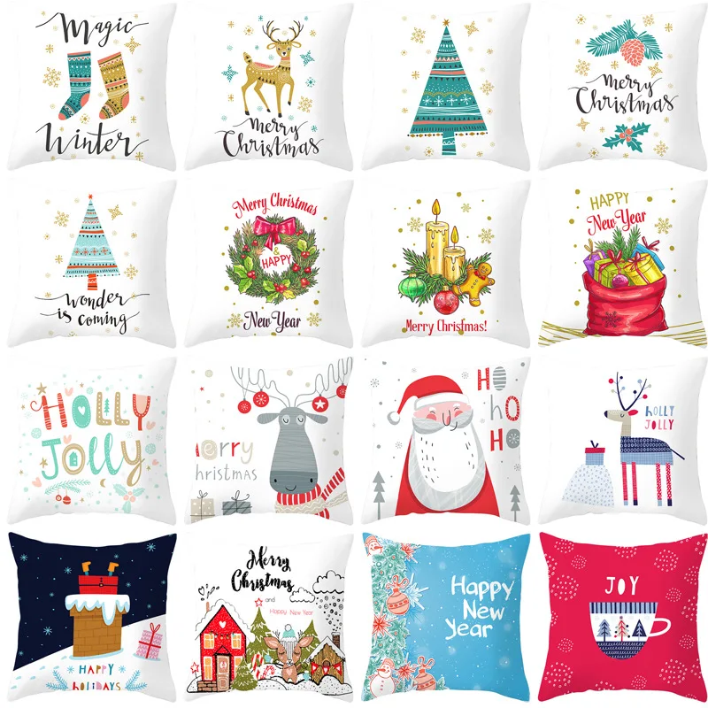 2019 стильная футболка с изображением персонажей видеоигр Рождественская подушка