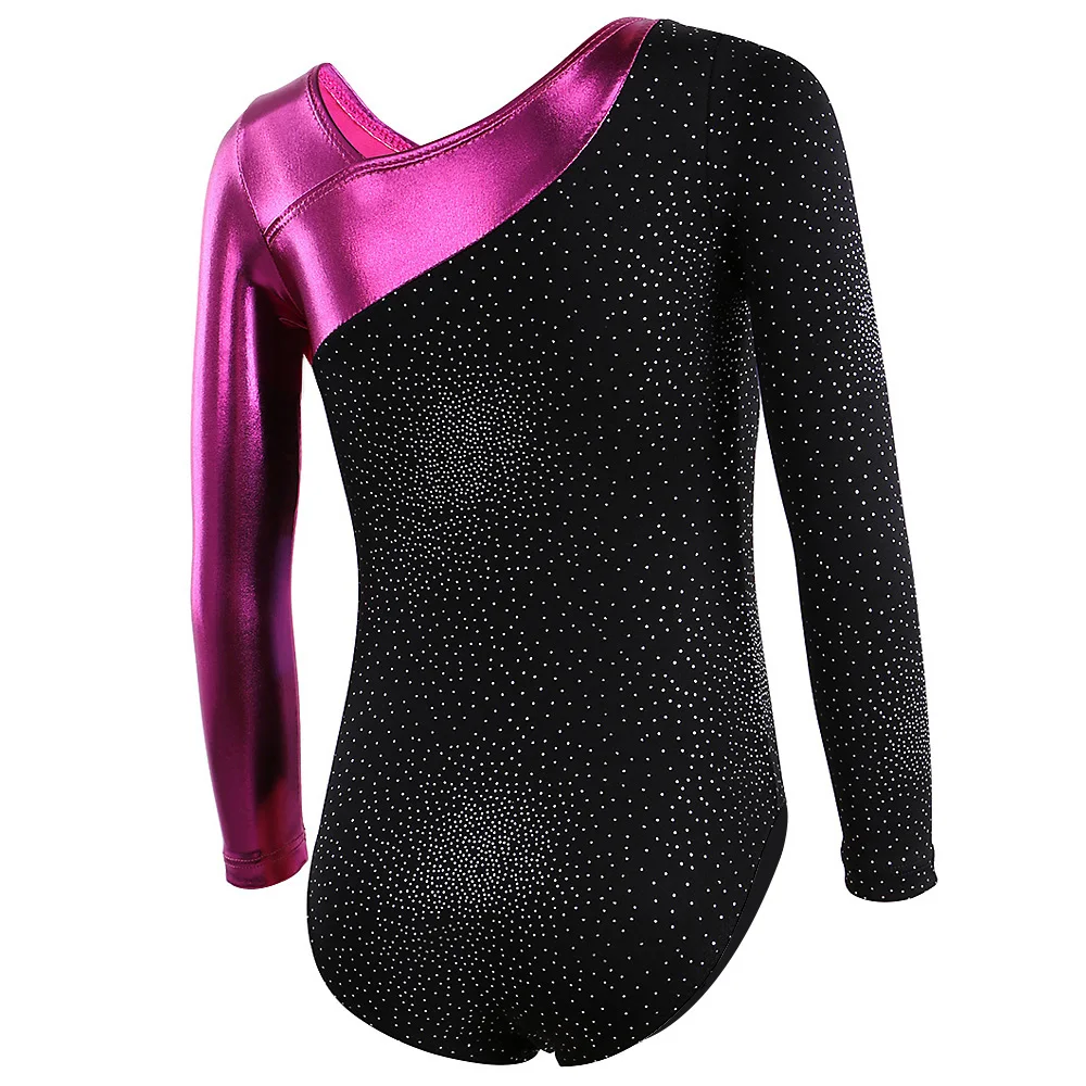 Танцевальный костюм для девочек BAOHULU ритмичный балет блестящие стразы