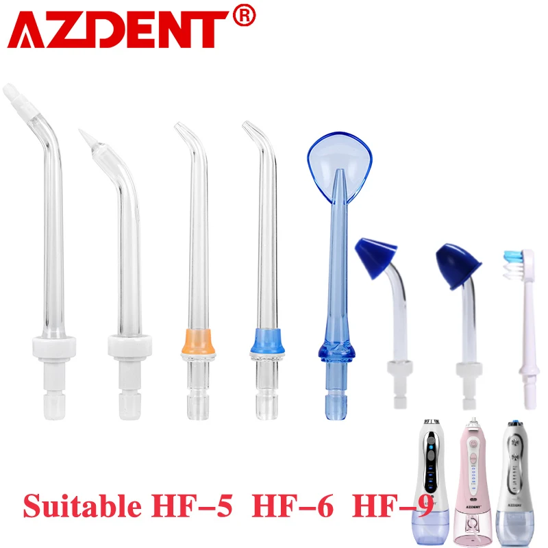 

Hot 5 Nozzles Tips for AZDENT HF-5 Portable Oral Irrigator Cordless Water Dental Flosser Periodontal Bag Jet Flossing Tooth Pick