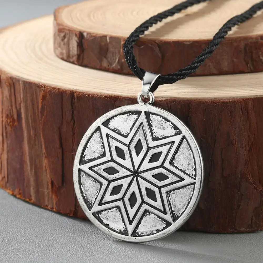 QIAMNI Alatyr славянский амулет кулон ожерелье Perun Protect God Runes Viking Шарм s ручной работы