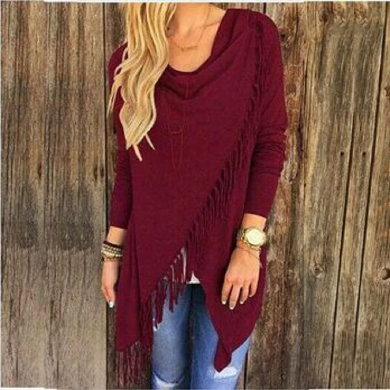 Новинка 2021 модная Женская Осенняя повседневная куртка вязаный кардиган с