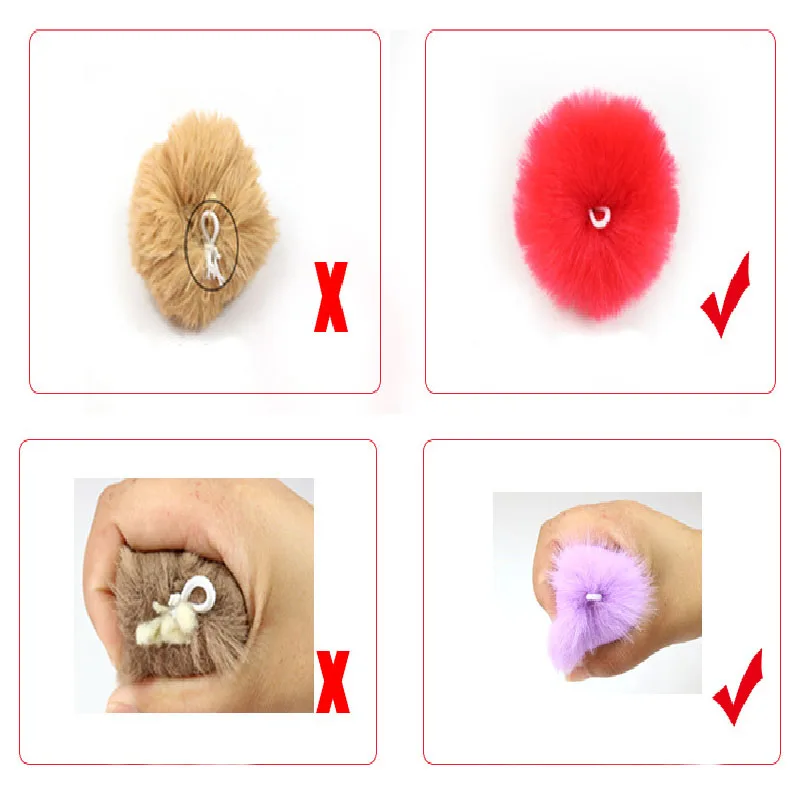 10cm Faux Mink Fur PomPoms Ball with Loops Solid Color Pom Women Winter Clothing Hat Cap Beanies Accessories | Дом и сад