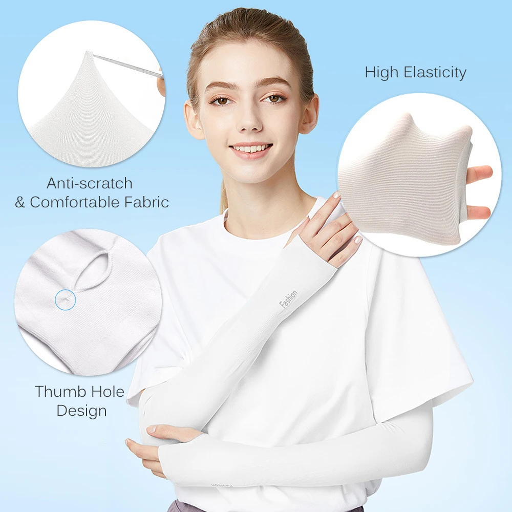 Охлаждающие рукава унисекс 1 пара чехол для езды на велосипеде бега защита от УФ