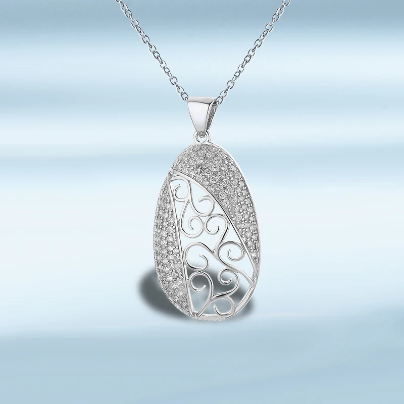 Подвеска из стерлингового серебра 925 пробы ожерелье Женский конверт подарки для