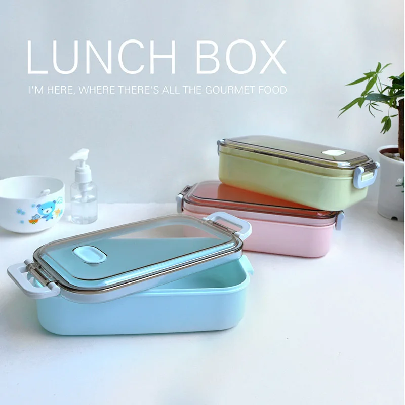 Высокое качество Портативный Ланч-бокс 900 мл Bento box для еды Складная столовая посуда контейнер для еды миска