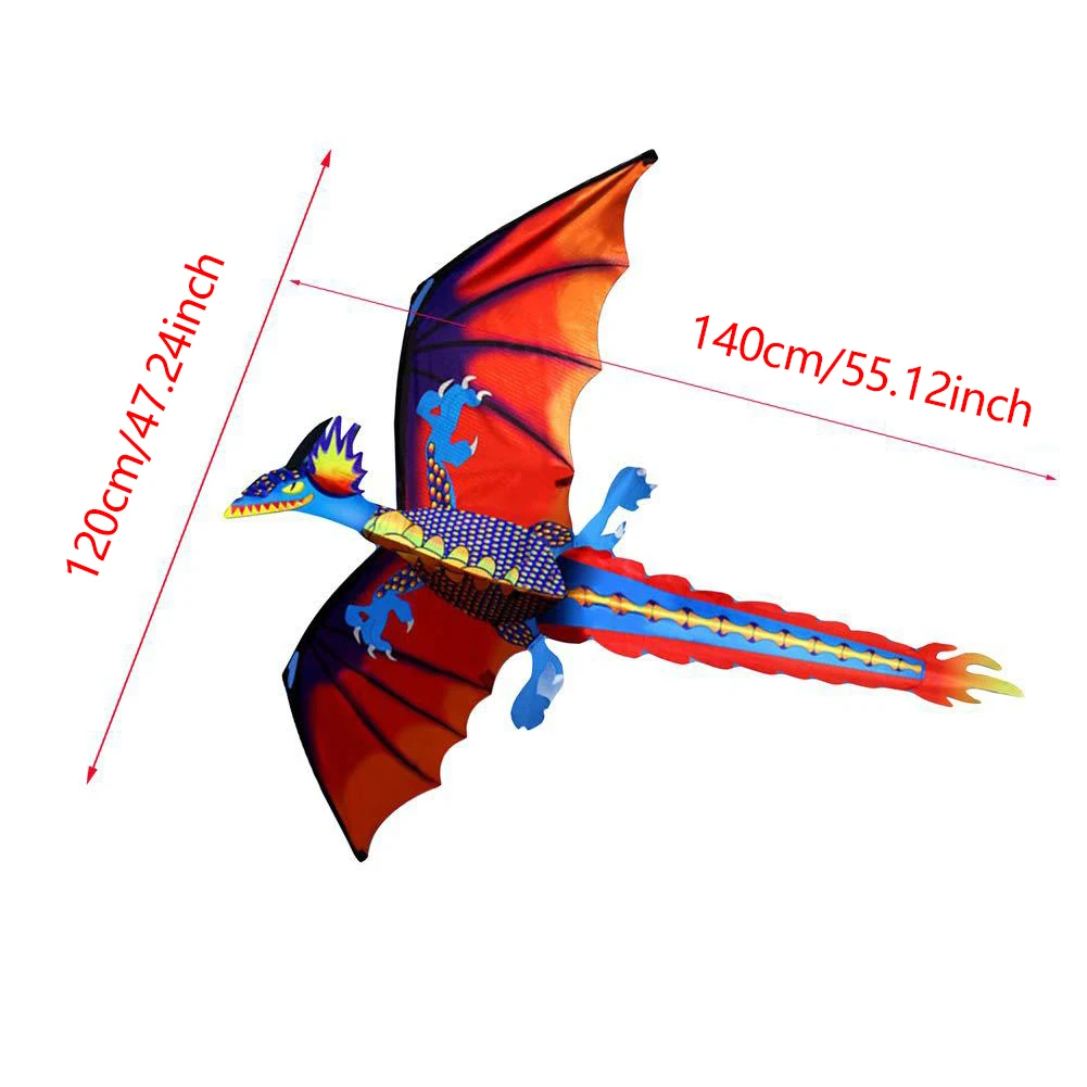 

3D Dragon Kites With Tails Kites Outdoor Toys For Kids Kites Ripstop Dragon Kite Fun Sports Educational Gifts Kites For Adults