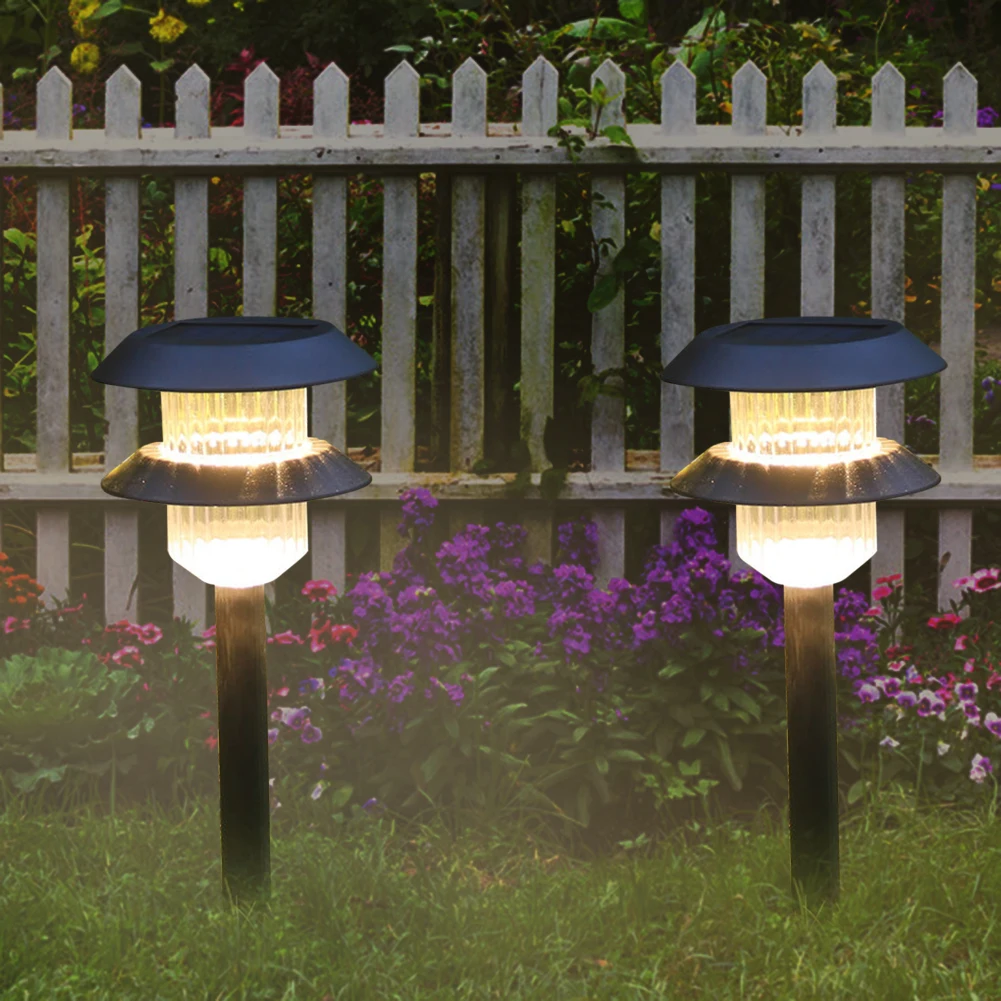 

Outdoor Solar Courtyard Landscape Lamp Lawn Double Layer Ground Plug-In Light Switch Control Induction Lighting Lamps