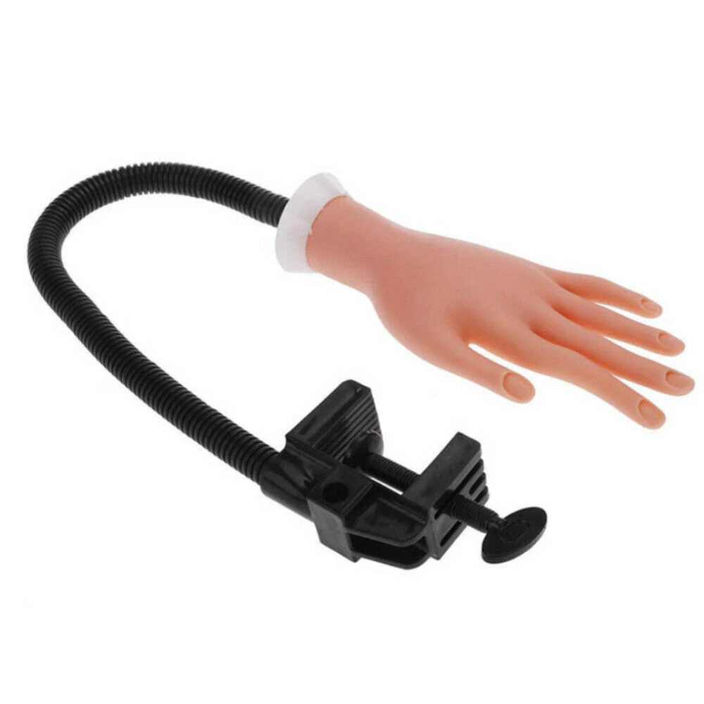 

Nail Art Model Hand Training Fake Hand False Tips Practice Tool Adjustable Nail Art Practice Hand DIY Manicure Tools