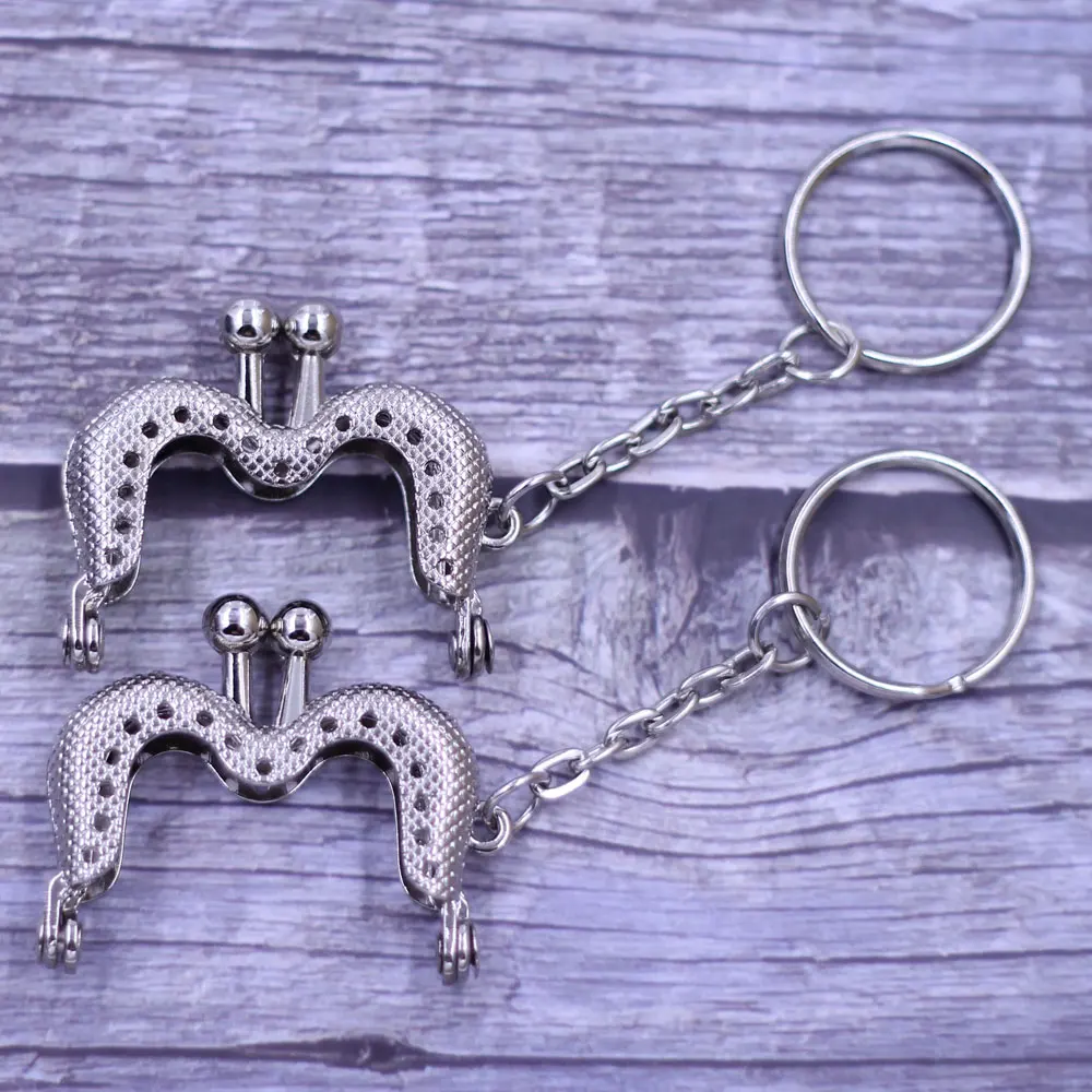 

10PCS Silver Tone M Shape Metal Purse Bag Frames Kiss Clasps Wallet Buckle Locks DIY Handbag Handle Hardware Accessories 4.5cm