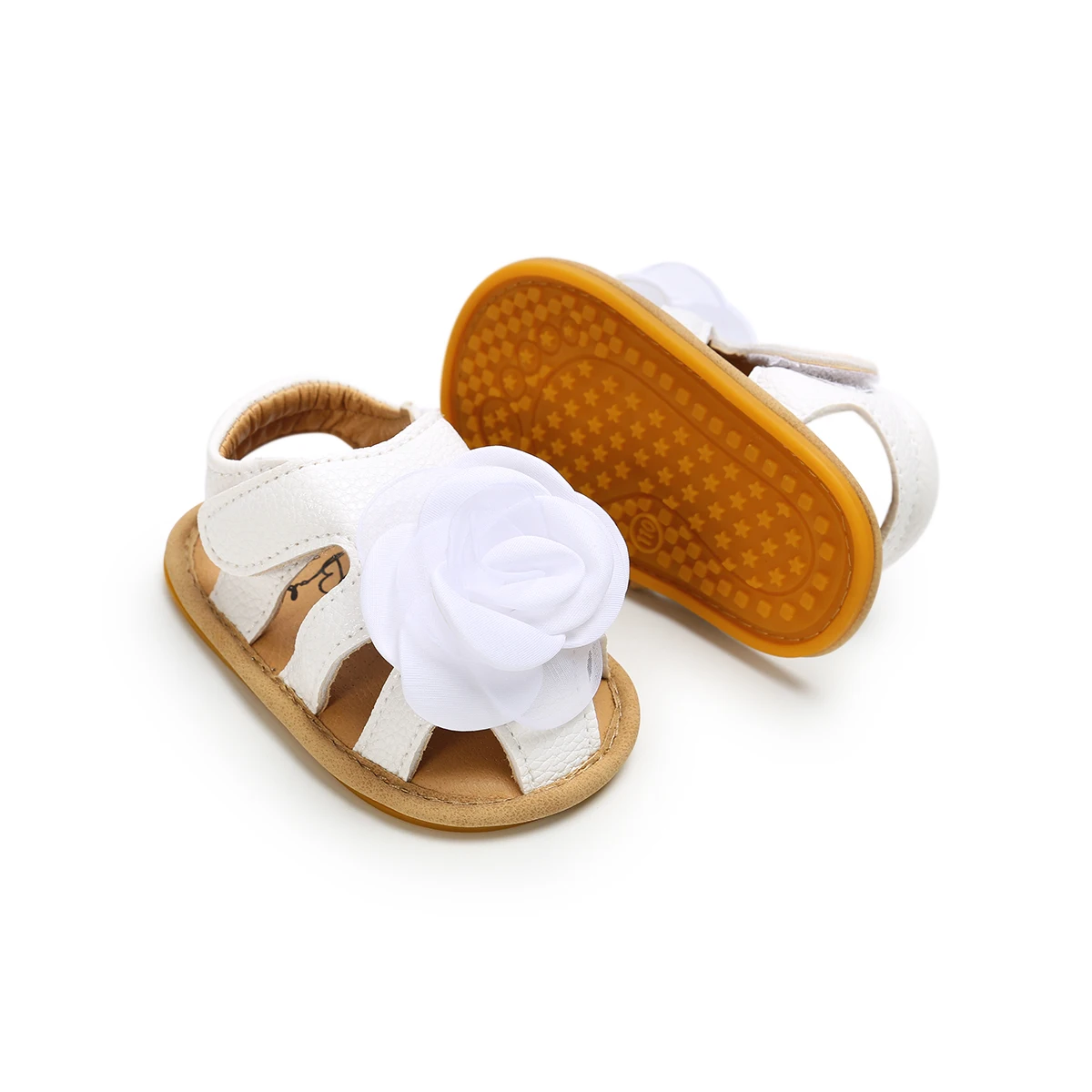 Princess Newborn Baby Infant Kid Girls Soft Sole Antiskid Toddler Summer Flower Cute Sandals Shoes 0-18M |