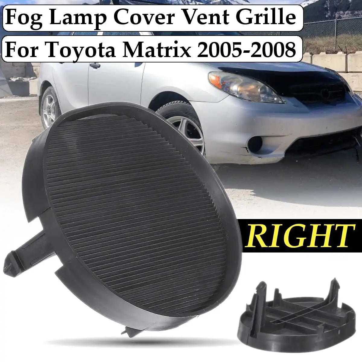right Накладка переднего бампера для Toyota Matrix 2005 2006 2007 2008 защита от света автомобиля аксессуары 5212802210 5212702180 - Цвет: right