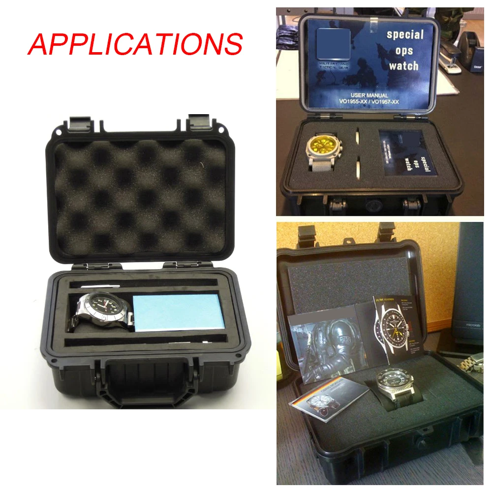 ABS Plastic Sealed Tool Box Safety Case Equipment Toolbox Suitcase Impact Resistant Shockproof Outdoor box | Спорт и развлечения