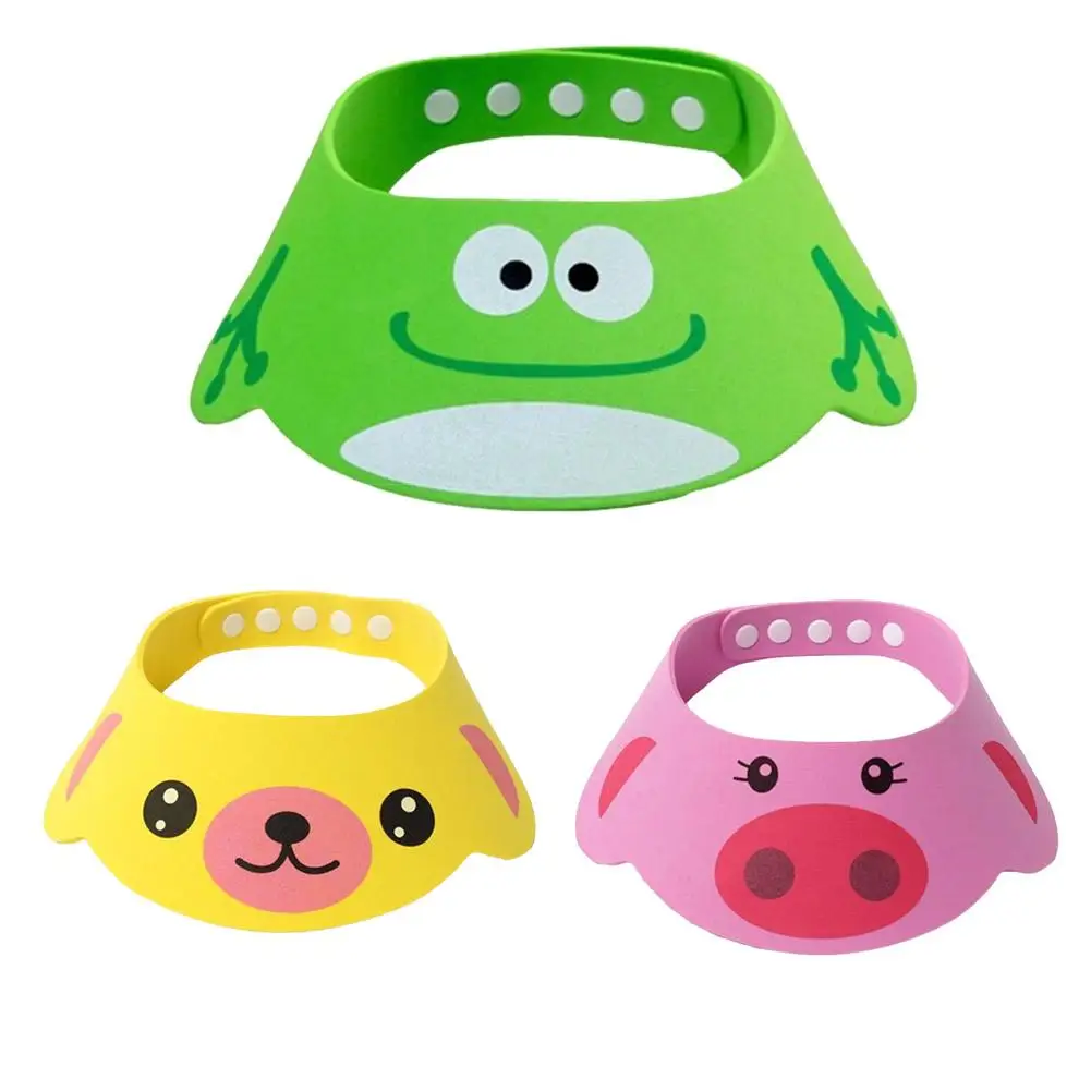Регулируемая Шапочка для душа с принтом в виде животных маленьких ванна душ