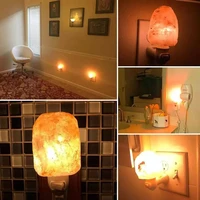 multi style himalayan crystal salt lamp small wall lamp bedroom bedside led night light bedroom plug in wall light