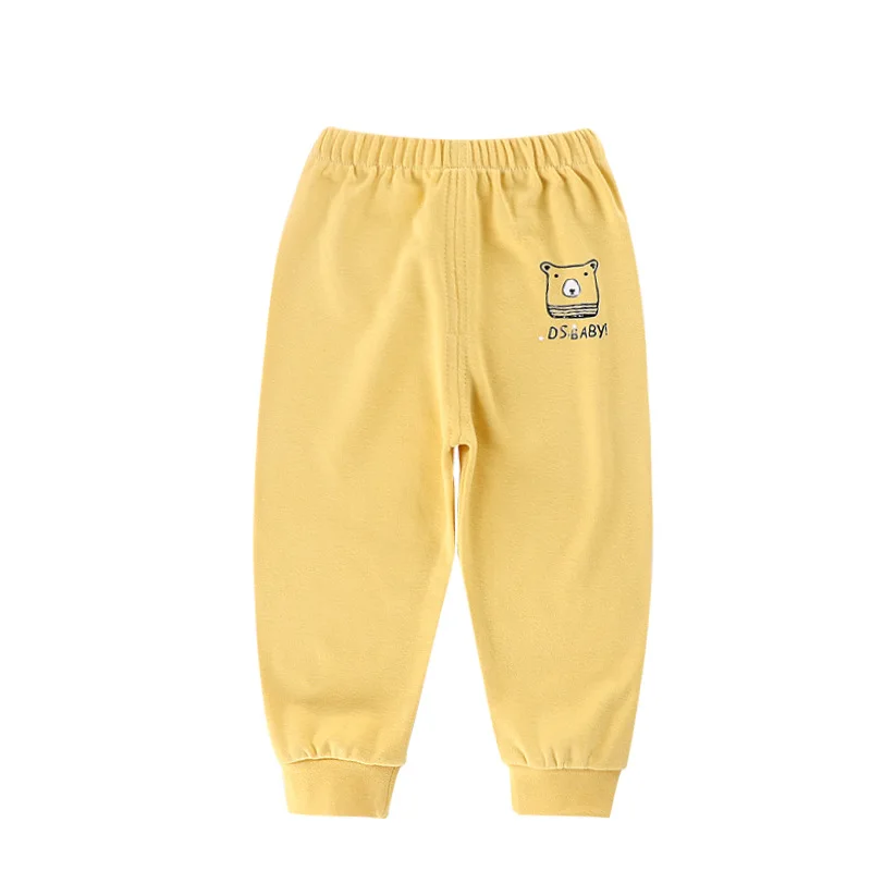 Детские штаны с мультяшным рисунком для мальчиков и девочек хлопковые шелковые
