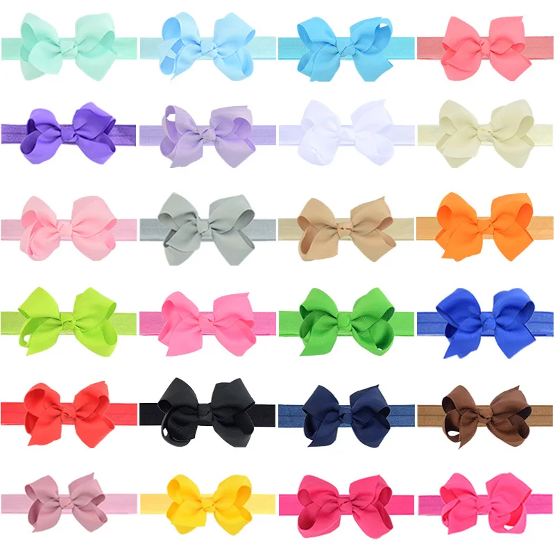 

5 Pieces of Christmas Baby Girl Headband Hair Accessories Cloth Tie Newborn Headdress Gift Toddler Bandage Bow