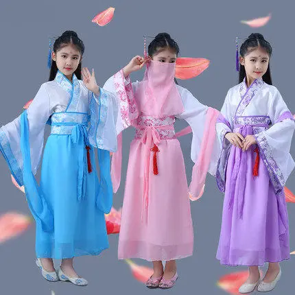 

Hanfuchinese Traditional Costumes Ornaments for New Year and Carnival Girls Birthday Princess Kids Fancy Dress Costume
