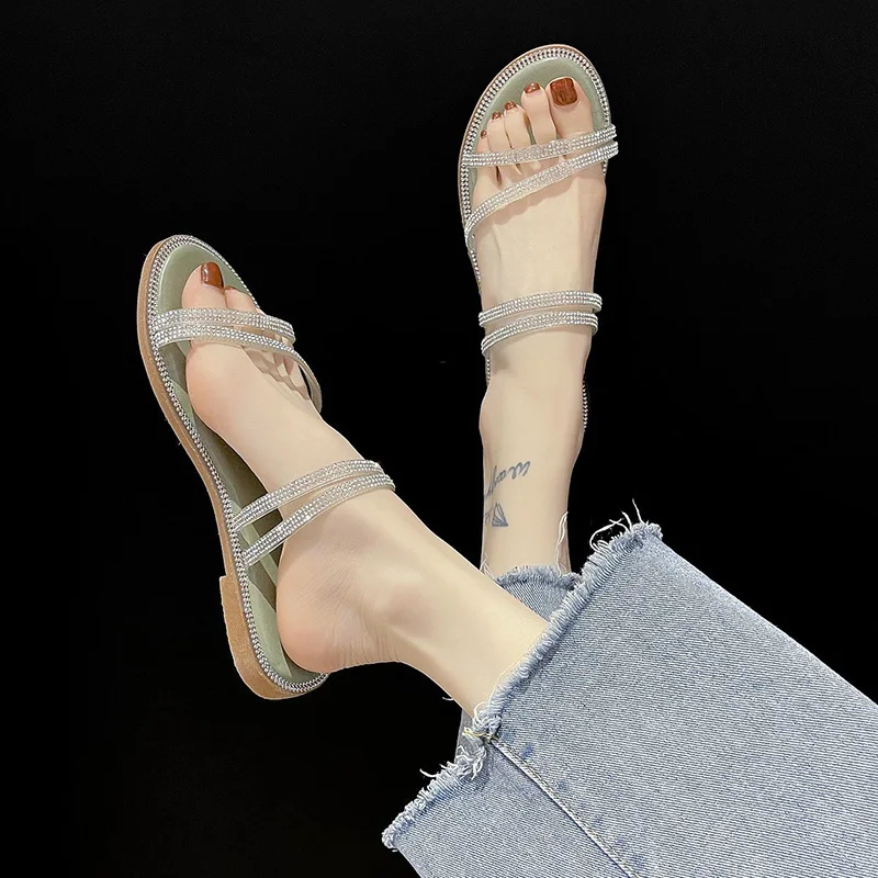 

Female Shoes Slippers Flat Slides Fashion 2021 Soft Luxury Rome Casual PU Basic Leisure Shoes Women Female Slippers Slides Fash
