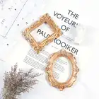 Мини фоторамка из золотистой смолы в стиле ретро, винтажные маленькие украшения, рамка для позиционирования ювелирных изделий, реквизит для демонстрации украшений, украшение для дома #5