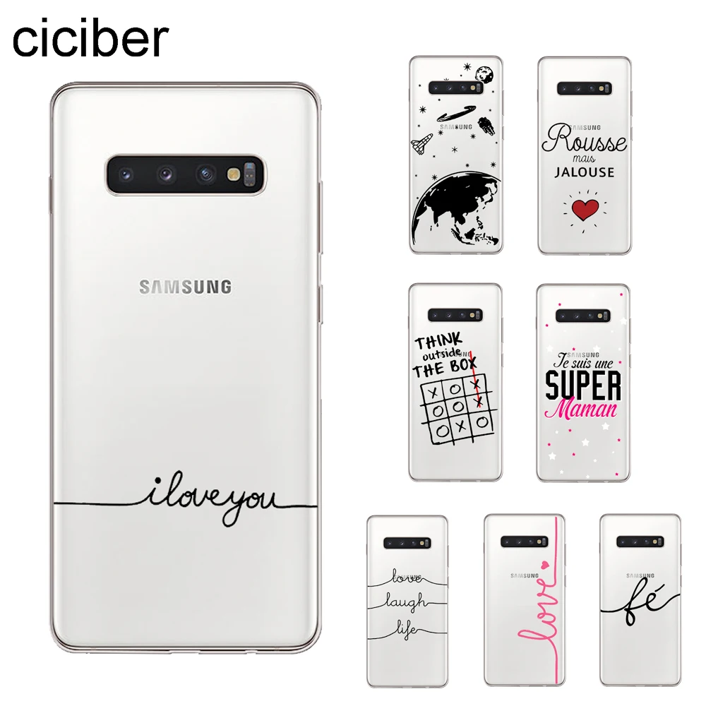 Чехол ciciber для Samsung Galaxy S9 S8 S7 S6 S10 S10e + Edge Plus S5 Mini мягкий чехол из ТПУ|Бамперы| |