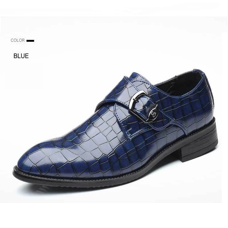 

Fashion Luxury Shoes Men Grid Leather Dress Shoes for 2021 New Office Bright Leather Man Oxfords Loafers Men's Suits Shoes