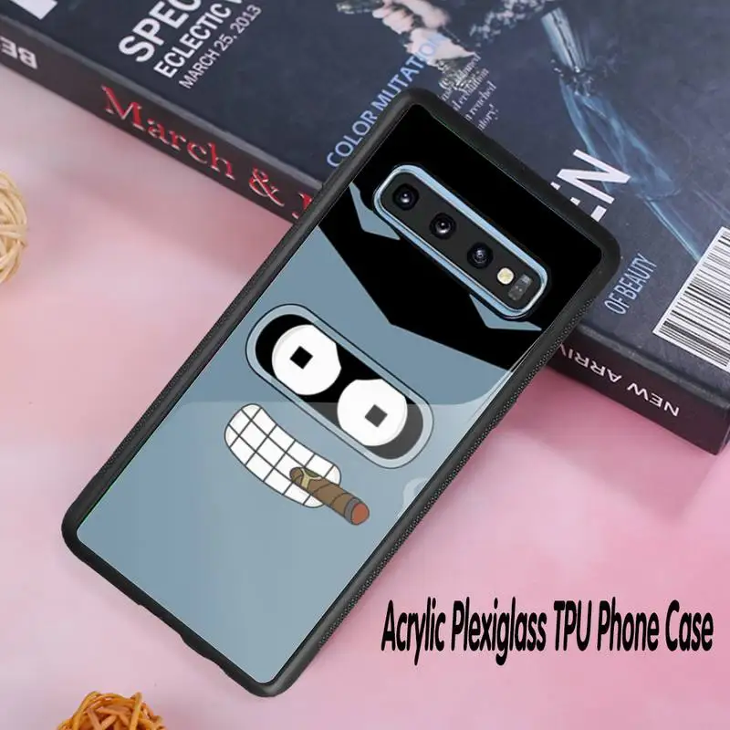 

Cartoon cute image Phone Case Acrylic Plexiglass TPU phone case For Samsung Galaxy S8 S9 S10 s10e S20 PLUS ULTRA S6edge