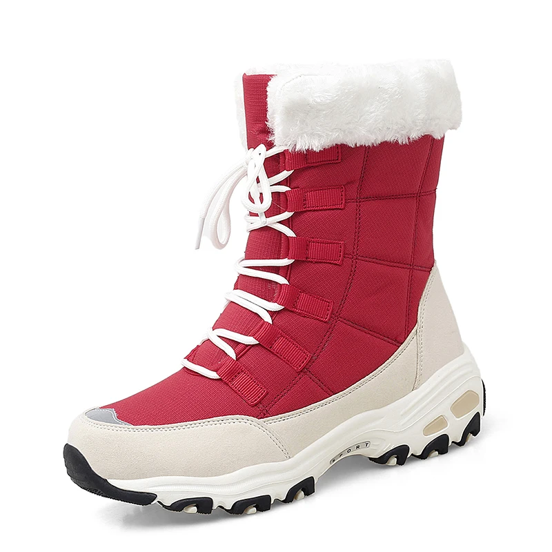 

Womens Shoes Ladies Snow Boots 2021 Winter Hot Sale High-top Warmth Increase Height Pure Cotton Outdoor Sports Casual Shoes