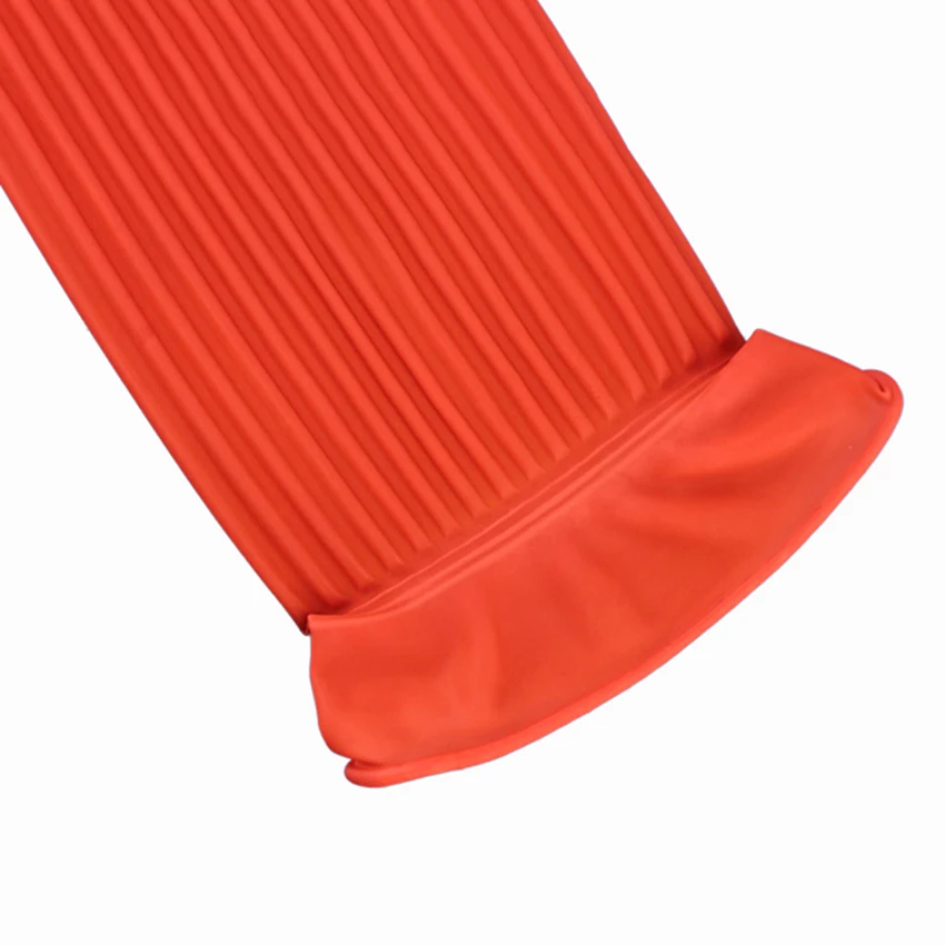 

56cm Anti-oil Dishwashing Gloves Waterproof Household Gloves Dust Stop Cleaning Long Rubber Gloves Housework Kitchen Accessories