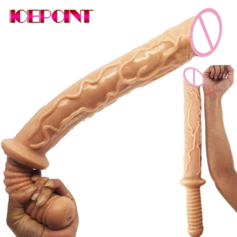 Реалистичный фаллоимитатор с винтовой ручкой интимные игрушки для женщин товары