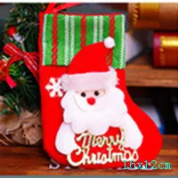 style 10-36-santa Подарочный Рождественский чулок сумки год Детские Рождественские украшения для подарков для дома с утолщённой меховой опушкой, хороший декор натальное дерево украшения Noel "сделай сам" - Цвет: style 10-36-santa