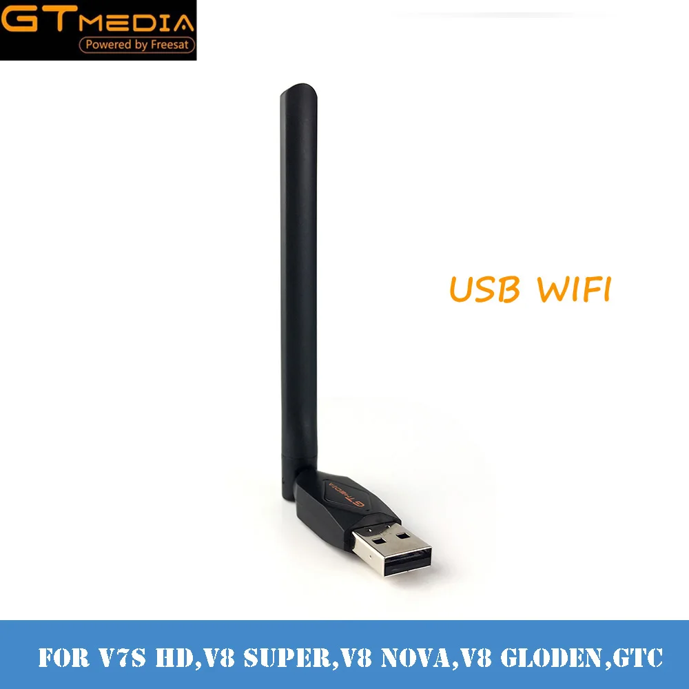 GTmedia WiFi USB Adaptador de antena para GTmedia V7 más V7S receptor de satélite HD Wifi LAN Adaptador Wifi calidad Adaptador Wifi