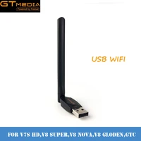 gtmedia usb wifi antenna dongle for gtmedia v7 plus v7s hd satellite receiver wifi lan wifi adaptor quality adaptador wifi