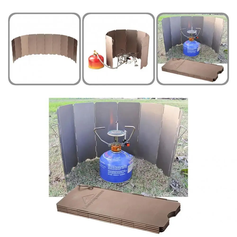 

Useful BBQ Accessories Fixed Pin Outdoor Stove Windshield With Fixed Pin for Outdoor Stove Wind Screen Stove Wind Screen